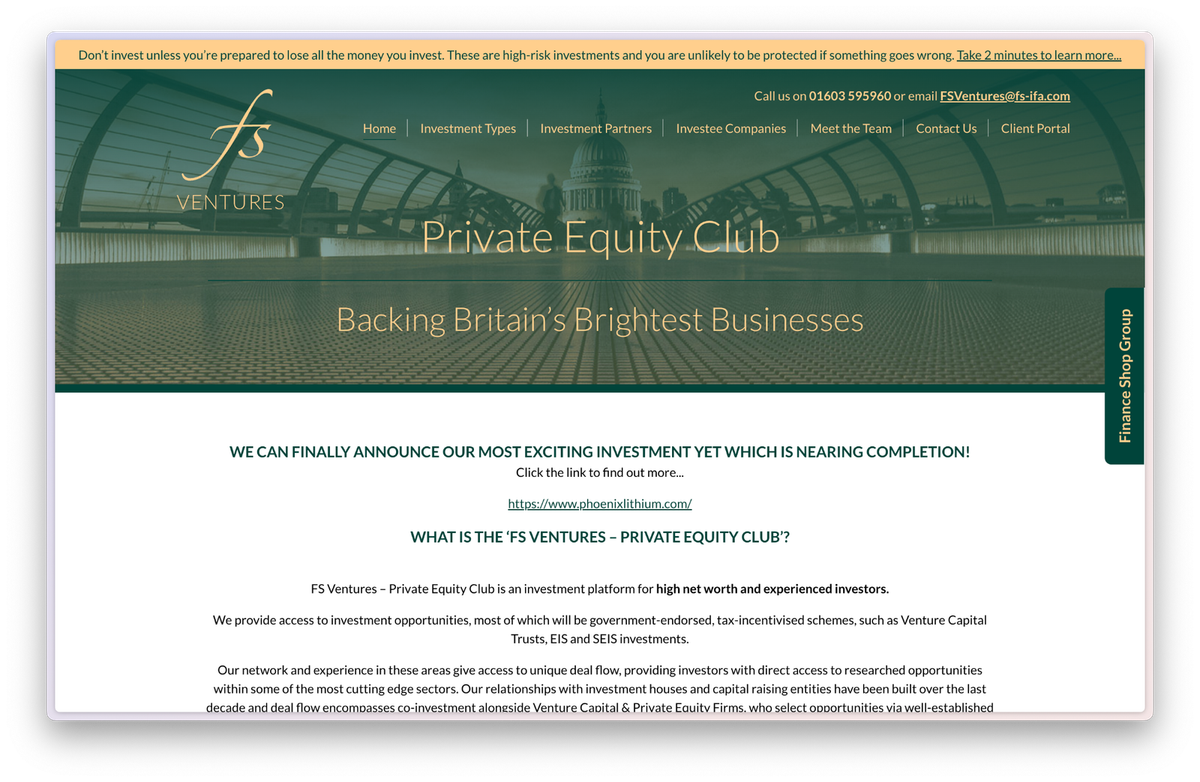 FS Ventures – Private Equity Club